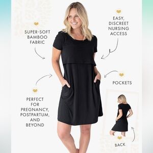 EUC Kindred Bravely Bamboo nursing dress